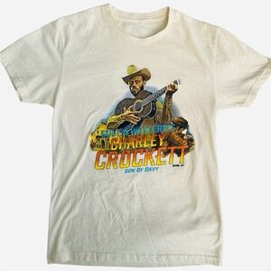 Charley Crockett Graphic Tee - light beige Small